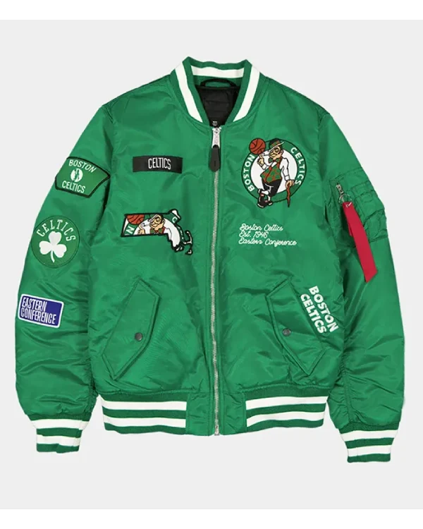 Boston Celtics MA-1 Green Bomber Jacket