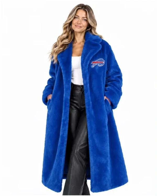 Buffalo Bills FABGATING by Cuce Royal Fur Jacket Coat