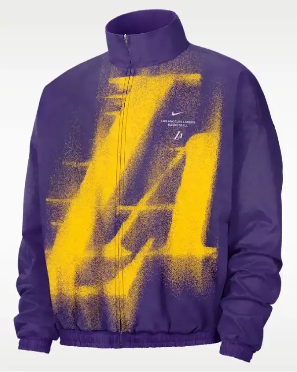 Los Angeles Lakers Nike Purple Woven Basketball Jacket