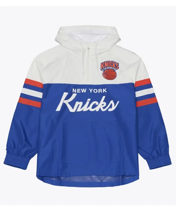 NY Knicks Head Coach Anorak Quarter-Zip Windbreaker
