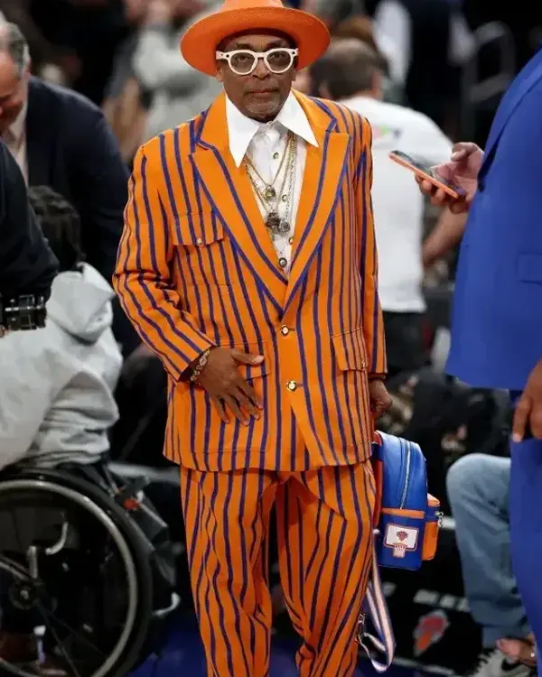 NY Knicks Ring Ceremony 2026 Spike Lee Suit