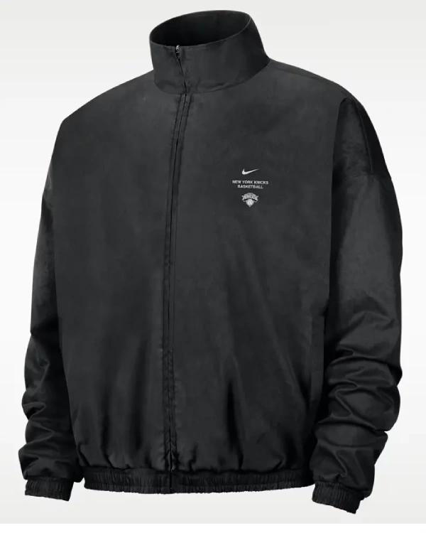 New York Knicks Nike Black Woven Basketball Jacket