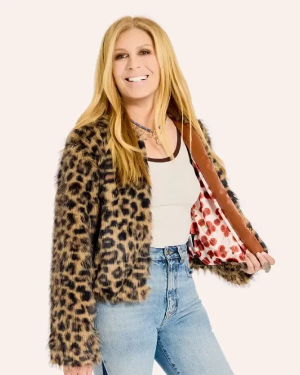 New York Yankees Leopard Fur Jacket by Jill Martin