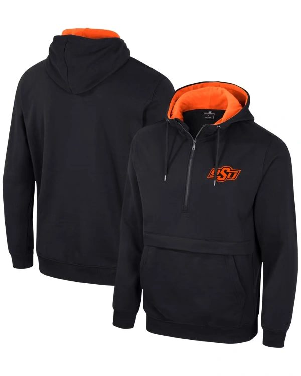 Oklahoma State Cowboys Half-Zip Hooded Jacket
