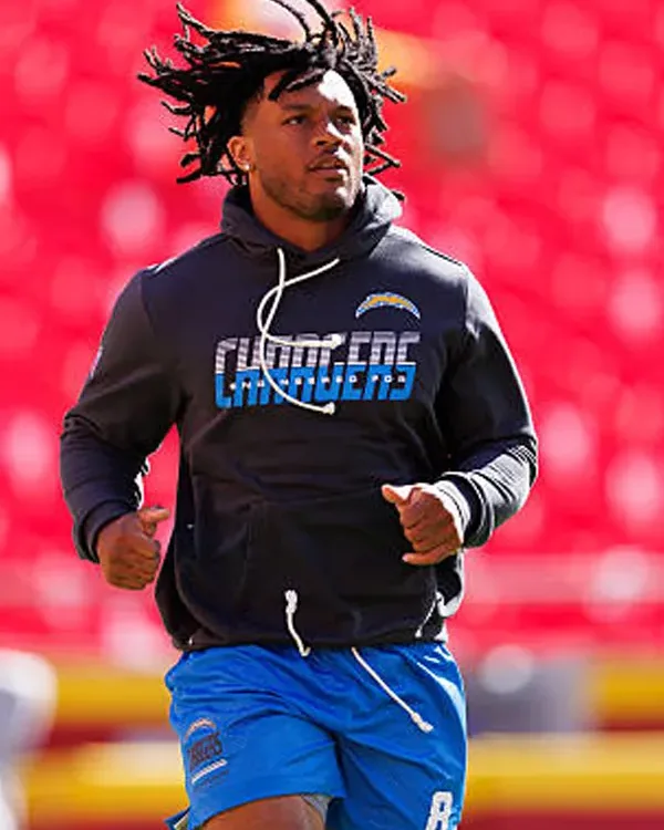 Omarion Hampton 2026 Los Angeles Chargers Sideline Hoodie