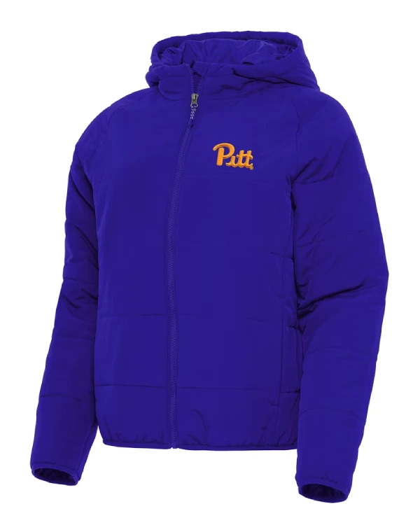 Pitt Panthers Full-Zip Hooded Puffer Jacket