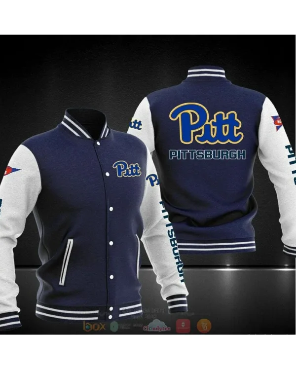 Pitt Panthers Navy Blue Varsity Jacket