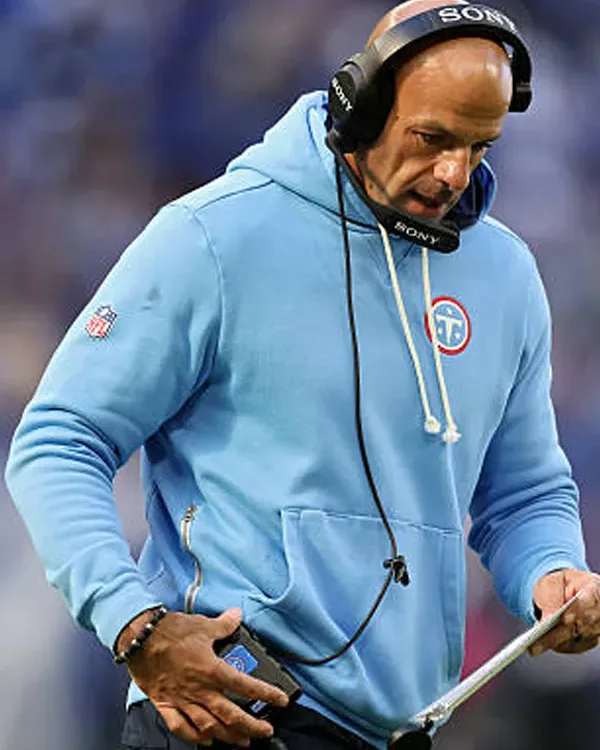 Robert Saleh Tennessee Titans Logo Sideline Hoodie 2026