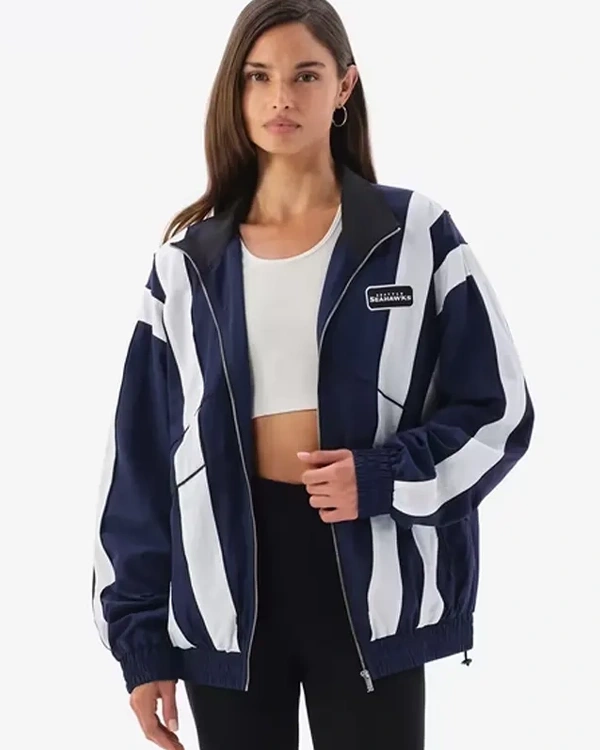 Seattle Seahawks Off Season College Navy Windbreaker Jacket
