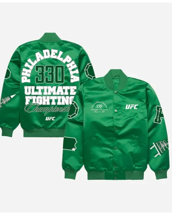 Shop Now UFC 330 Philadelphia Satin Bomber Jacket Sale