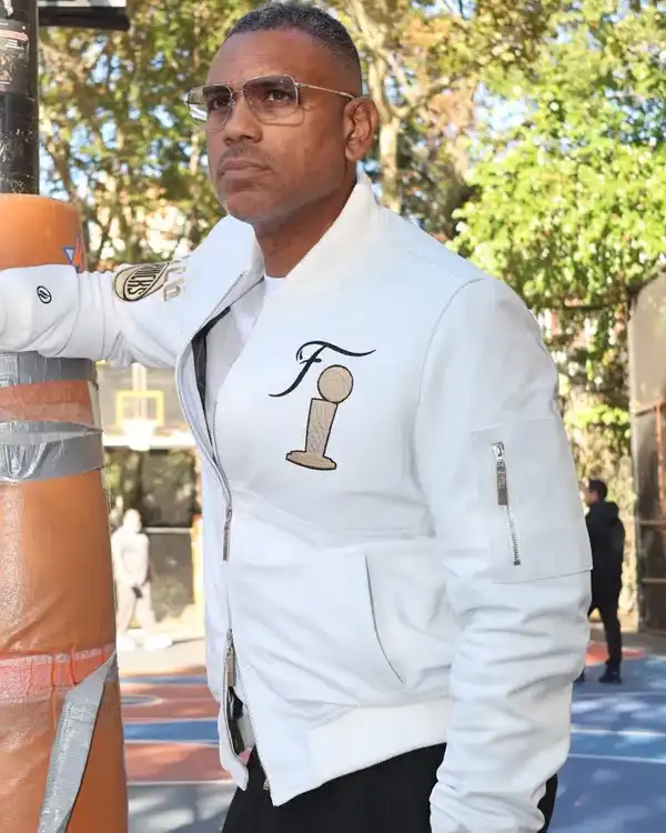 White Allan Houston 2026 New York Knicks NBA Finals Champions Full Zip